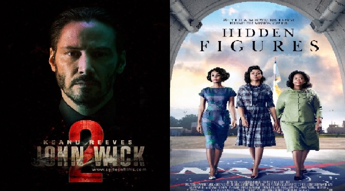 SCREENWASH FILM REVIEWS: JOHN WICK 2 (2017) & HIDDEN FIGURES (2016)