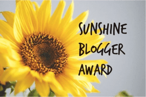 SUNSHINE BLOGGER AWARD – A THANK YOU!